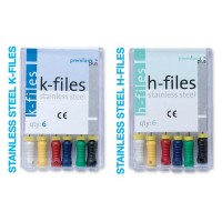  Premium Plus Stainless-steel K-Files (6 pcs), Size #30, 25mm
