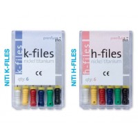  Premium Plus Nickel-Titanium H-Files (6 pcs), Size #20, 25mm