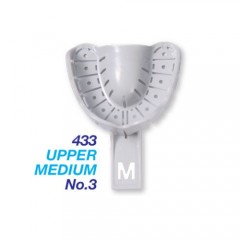  Premium Plus Autoclavable Impression Trays with Rim Lock - Upper Medium