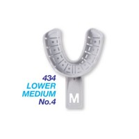  Premium Plus Autoclavable Impression Trays with Rim Lock - Lower Medium