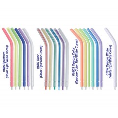  Premium Plus Disposable Air-Water Syringe Tips (250 pcs) - Opaque Color Tips/White Core