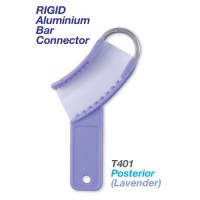  Premium Plus Color Coded Disposable 3-in-1 Trays w. Rigid Aluminium Bar Connectors - Posterior (Lavender)