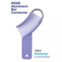  Premium Plus Color Coded Disposable 3-in-1 Trays w. Rigid Aluminium Bar Connectors - Posterior (Lavender)