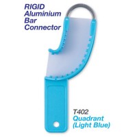  Premium Plus Color Coded Disposable 3-in-1 Trays w. Rigid Aluminium Bar Connectors - Quadrant (Light Blue)