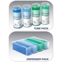  Premium Plus Micro Applicators, Cylinder Tip, Dispenser Pack, 4x100 pcs/box