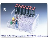  Premium Plus Deluxe Acrylic Composite Organizer, Mini, for 12 Syringes and 500 Standard Mirco Applicators