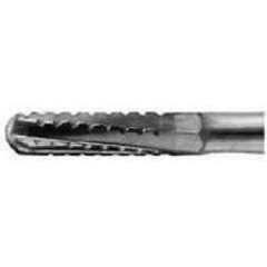 Prodrive Bur Carbide #1558 SS PD, Round End X-Cut Straight Fissure 1.2MM- 5/pk