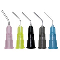 DEFEND Pre-Bent Dispensing Tips Black 20GA 100/bag ( Flow )