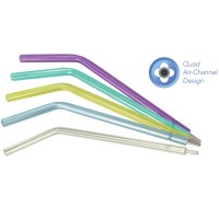 PacDent TruTip™ Plus Colors Air/Water Syringe Tip - Assorted colors (purple, green,yellow, blue), 150 per pack