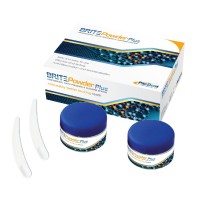 PacDent Brite Powder™ Plus - 1 X Brite Powder Plus kit: 2 jars of powder (2 x 20 ml),  2 measuring scoops, 1 user instructions