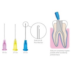 PacDent OptiProbe™ Needle Tips -  27 Ga., side port, yellow