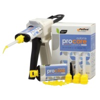 PacDent ProCore™ Dual Cure Core Build-Up - Standard Package: 1 X 50gm Blue cartridge, 10 X mixing tips