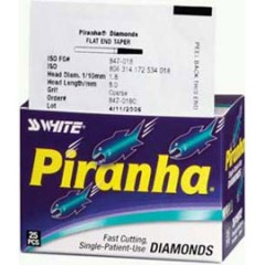 Piranha Diamonds FG #856.025 Coarse Grit, Round End Taper, Single Use