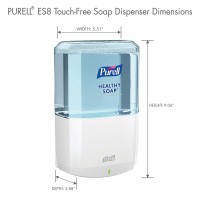 PURELL ES8 Touch-Free White Hand Soap Dispenser ONLY ( Sanitizer refill is ES8 1200ML Sold Separately )