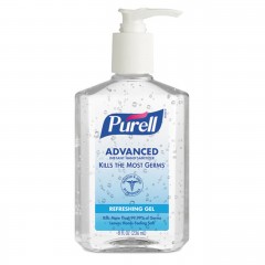 GOJO PURELL® ADVANCED INSTANT HAND SANITIZER - Refreshing Gel 8 oz Pump