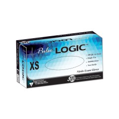 Pulse® Logic™, Powder-free nitrile exam gloves,   Blue color, Non-chlorinated, 300/box - X-SMALL