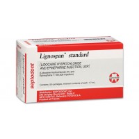 Septodont Lignospan 2% lidocaine w/ epinephrine 1:50,000 red 50/box