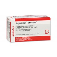 Septodont Lignospan 2% lidocaine w/ epinephrine 1:100,000 red 50/box