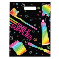 Sherman Dental NEON DOODLE FULL COLOR BAG 9" x 13"