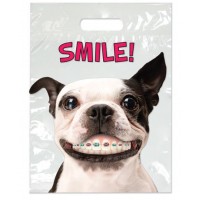Sherman Dental DOG WITH BRACES FULL COLOR BAG 9" x 13"