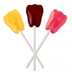 Sherman Dental DR. JOHN'S SWEET ORIGINALS TROPICAL FRUIT TOOTH SHAPED POPS (SUGAR FREE) - 150