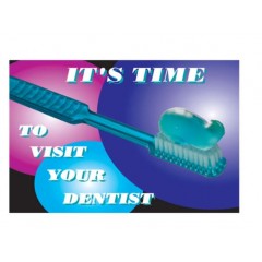 Sherman Dental IT'S TIME TO VISIT POSTCARD 4-UP