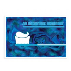 Sherman Dental BLUE REMINDER POSTCARD 4-UP