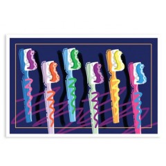 Sherman Dental NEON BRUSH POSTCARD