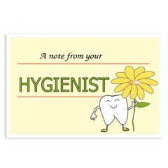 Sherman Dental JUST A REMINDER POSTCARDHYGIENIST FLOWER POSTCARD