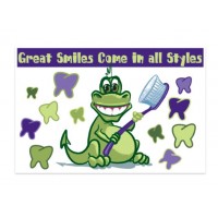 Sherman Dental DINOSAUR SMILE POSTCARD