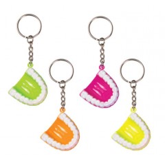 Sherman Dental 1.5" NEON TOOTH KEYCHAIN