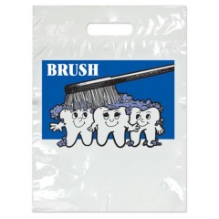 Sherman Dental SMALL BRUSH 3 TEETH BAGS 7 1/2" x 9"