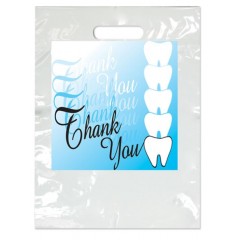 Sherman Dental LARGE THANK YOU/TEETH BAG 9" x 13"