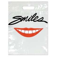 Sherman Dental LARGE RED LIPS SMILES BAG 9" x 13"