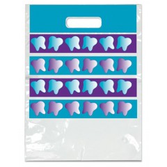 Sherman Dental SMALL PURPLE/BLUE TOOTH BAG 7 1/2" x 9"