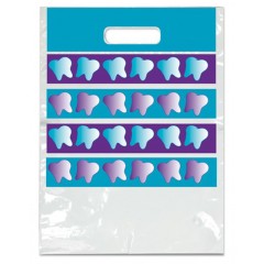 Sherman Dental LARGE PURPLE/BLUE TOOTH BAG 9" x 13"