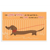 Sherman Dental DACHSHUND POSTCARD