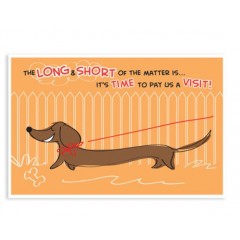 Sherman Dental DACHSHUND POSTCARD
