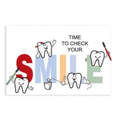 Sherman Dental TIME TO SMILE POSTCARD