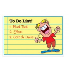 Sherman Dental BRIGHT SMILE POSTCARDTO DO LIST POSTCARD