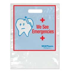 Sherman Dental DENTOONS WE SEE EMERGENCIES TWO COLOR BAG - SMALL