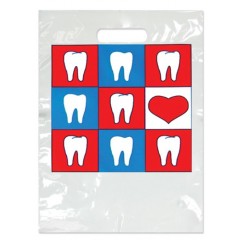 Sherman Dental SMALL TEETH/HEART BAG 7 1/2" x 9"