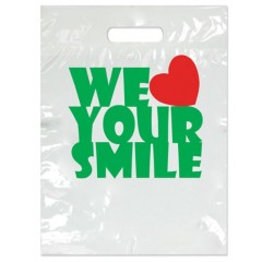 Sherman Dental SMALL WE LOVE YOUR SMILE BAG 7 1/2" x 9"