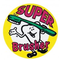 Sherman Dental SUPER BRUSHER STICKERS