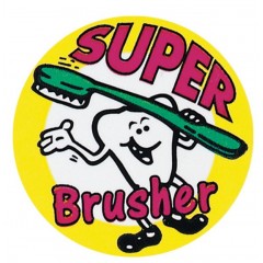 Sherman Dental SUPER BRUSHER STICKERS