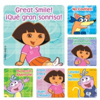 Sherman Dental DORA THE EXPLORER DENTAL STICKERS