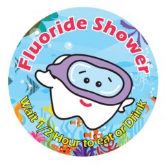 Sherman Dental FLUORIDE SHOWER STICKERS