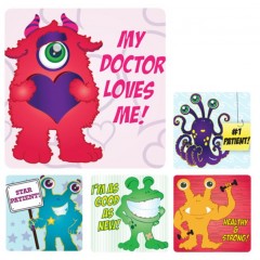 Sherman Dental HEALTHY & STRONG MONSTER MEDICAL PATIENT STICKERS