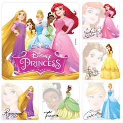 Sherman Dental DISNEY PRINCESS AUTOGRAPH STICKERS