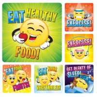 Sherman Dental HEALTHY EMOTICON STICKERS (100)